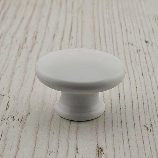 BIELY NÁBYTOKOVÝ GOMBÍK SKRIŇOVÝ GOMBÍK ZÁSUVKY VEĽKÝ NÁBYTOKOVÝ GOMBÍK 40mm