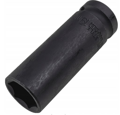NÁRAZOVÁ ZÁSUVKA DLHÁ 19 MM PRE KOLESÁ S 1/2'' KĽÚČOM