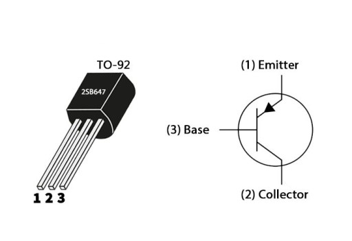 Tranzistor 2SB647 2SB647AC 1A 120V PNP