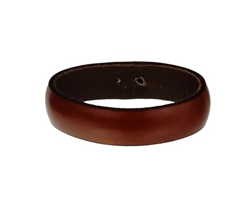KOŽENÁ POUČKA NA OPASOK 3,5 CM ELEGANTNÁ HNEDÁ