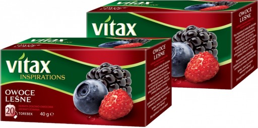 Vitax ovocný čaj - príchuť lesné ovocie - 20tb