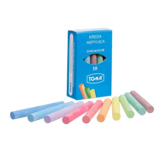 Bezprašná farebná krieda, Objem 10 ks v balení.