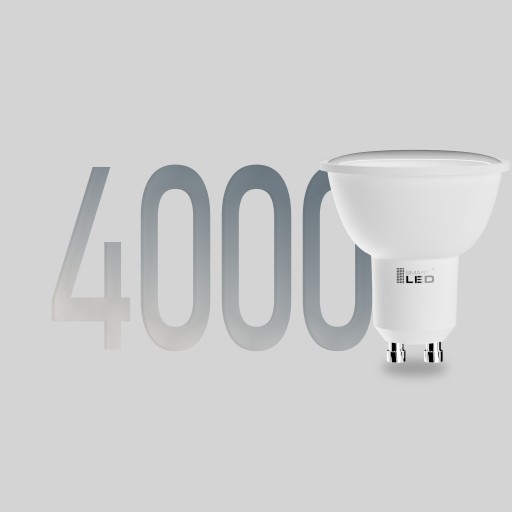 GU10 LED žiarovka 9W nebliká neutrálna biela 38° CCD VÝKONNÝ