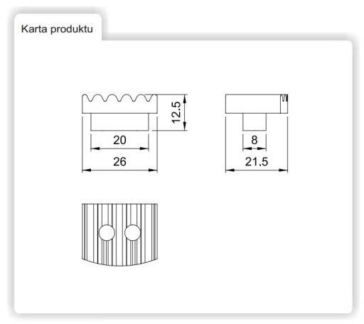 PLASTOVÁ VLOŽKA PRE KONEKTOR R7 R7A, BIELA R-47 AMIX