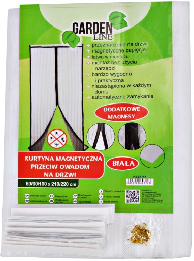 SIEŤKA NA DVERE MAGNETICKÁ ZÁCLONA TESNÁ 6v1 100x220cm