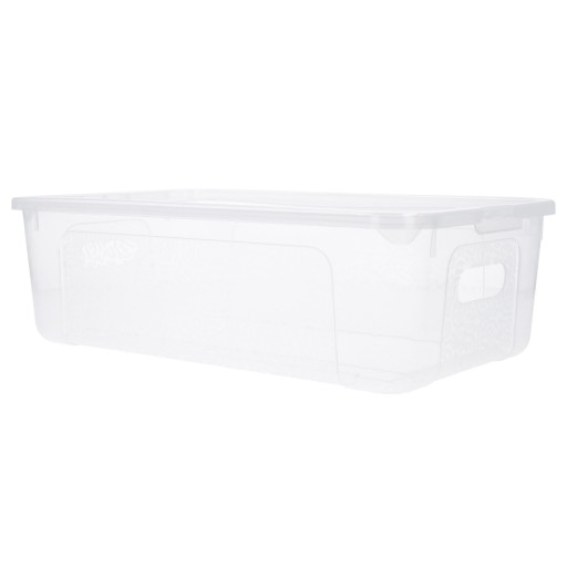 Organizér plastová nádoba s krytom, 5l priehľadný box