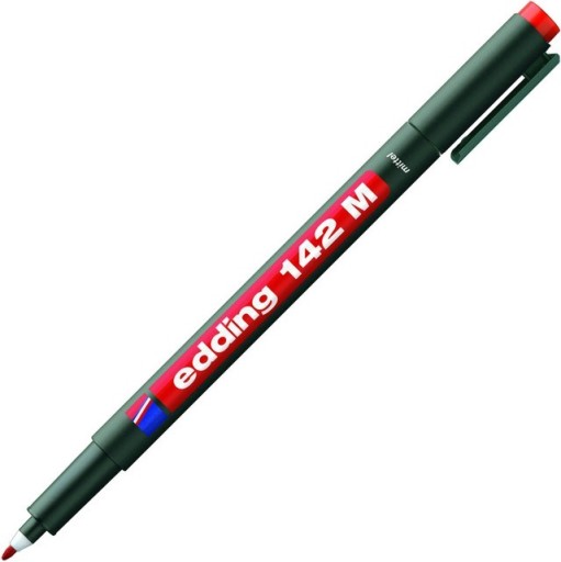 Fóliové pero EDDING 142M, červené