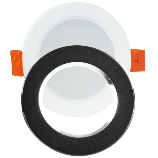 ZOE 4,8W 4000K LED svietidlo pod omietku, ČIERNA