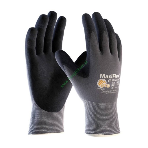 Rukavice ATG MaxiFlex Ultimate s veľkosťou AD-APT 9