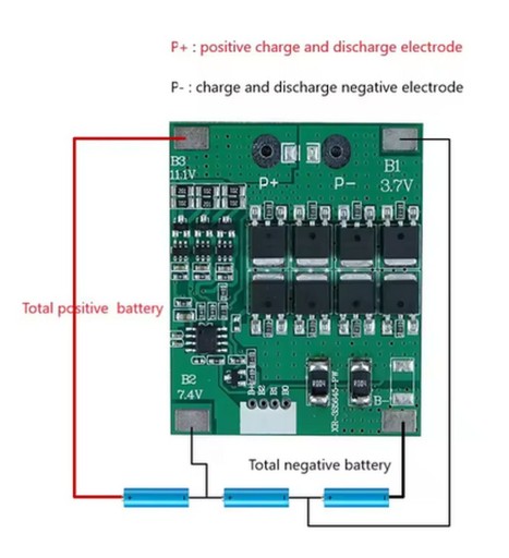 NABÍJACÍ MODUL BATÉRIE 3S 12A OCP 25A VYVAŽOVAČKA