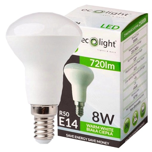 LED žiarovka Úspora energie s malým závitom E14 hríbový hríbový hríbový svetlomet