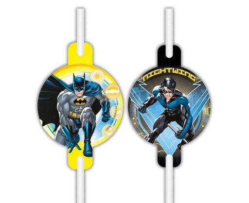 Papierové slamky s medailónom Batman Rogue Rage, 4