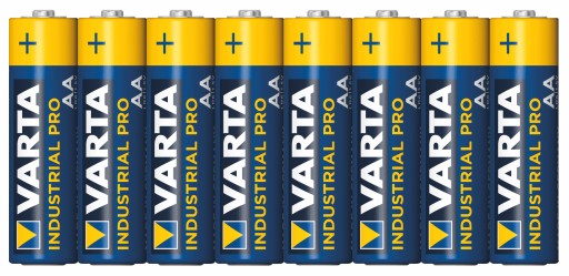 8 ks alkalických batérií Varta Industrial AA LR6