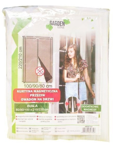 SIEŤKA NA DVERE MAGNETICKÁ ZÁCLONA TESNÁ 6v1 100x220cm