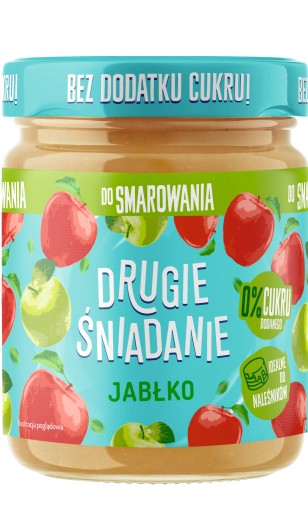 DRUHÉ RAŇAJKY bez cukru NÁTERKOVÁ KRÉMOVÁ pasta DŽEM dezert JABLKO 270G