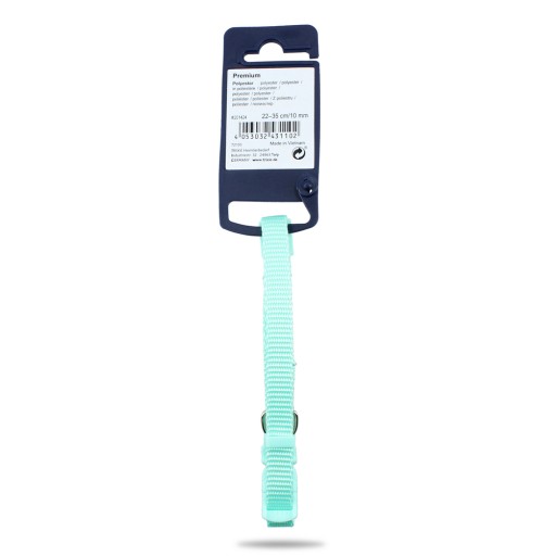 Prémiový obojok, pes, mint, XS–S: 22–35 cm/10 mm