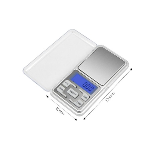 PRESNÁ VÁHA NA ELEKTRONICKÉ ŠPERKY 0,1g / 500g LCD + SÚPRAVA BATÉRIÍ