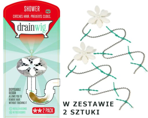 DrainWig ODVODŇUJE ODVOD BEZ CHEMIKÁLIÍ! odstraňuje chĺpky