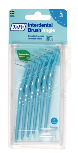 TePe Angle medzizubné kefky 0,6 mm modrá 6 ks.