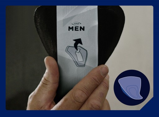 Tena Men Extra Light anatomické vložky 14 kusov
