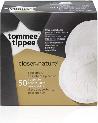 Tommee Tippee Closer To Nature podložky na dojčenie 50 ks