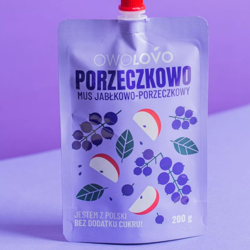 OWOLOVO ovocie bez cukru RÍBEZLE JABLKO RÍBEZLE 200g
