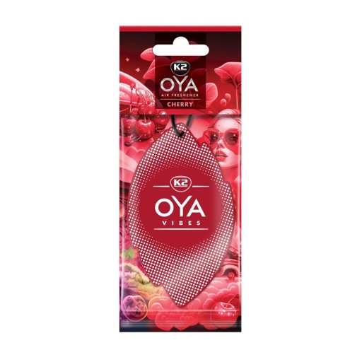 Červený prívesok s vôňou čerešne K2 Oya Vibes