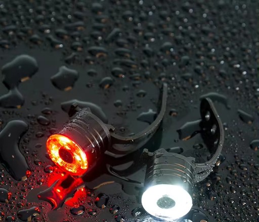 VÝKONNÉ LED ZADNÉ BICYKLE SVETLO, okrúhle, VODEODOLNÉ