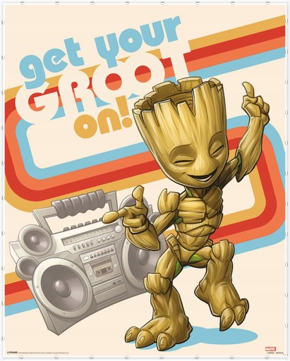 Plagát Guardians of the Galaxy Vol 2 Groot 40x50cm