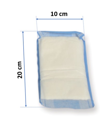 VYSOKO ABSORPČNÝ STERILNÝ KOMPRES 10X20 NEMECKY 1 KS