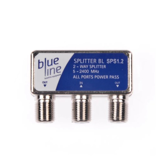 BLUELINE SPLITTER 5-2400MHz 2WAY SPS1.2 EXTERNAL