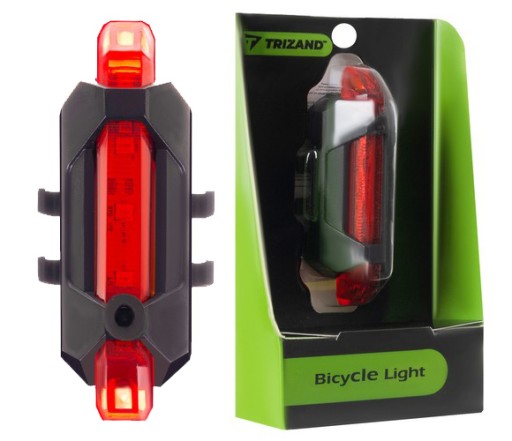 USB zadné svetlo na bicykel + CREE-T6 LED kábel