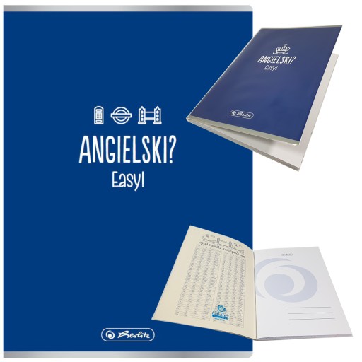 Zápisník z angličtiny A5 s mriežkou, hárok Herlitz, 60 listov