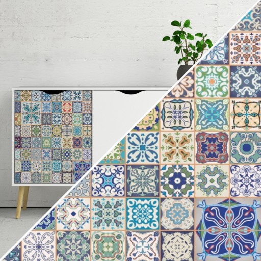 Nábytková dyha svojpomocne Mosaic Novinka VYROBENÁ NA ROZMER 10cm