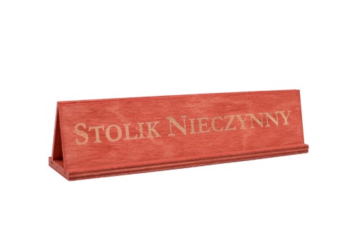 TABUĽKA ZATVORENÁ - Dvojjazyčné PL/DE - Iba drevo