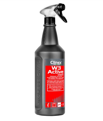 CLINEX W3 ACTIVE SHIELD 1L umývanie kúpeľní a kabín