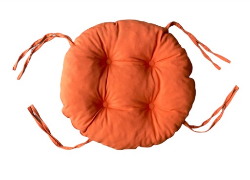 Podsedák na stoličku taburetka 35cm ORANŽOVÝ CIRCLE