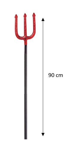 ČERTOVSKÉ VIDLIČKY GLITROVÉ 90 CM HALLOWEEN