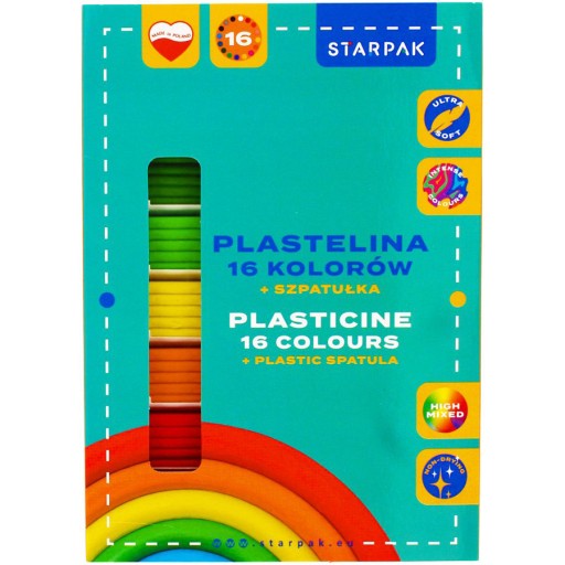 VLNITÝ PLASTIK, 16 FARIEB, STIERKA
