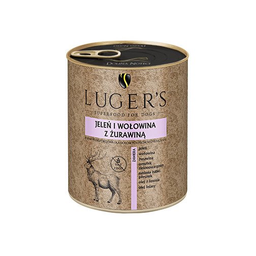 Luger's jeleň a hovädzie mäso s brusnicami 800 g