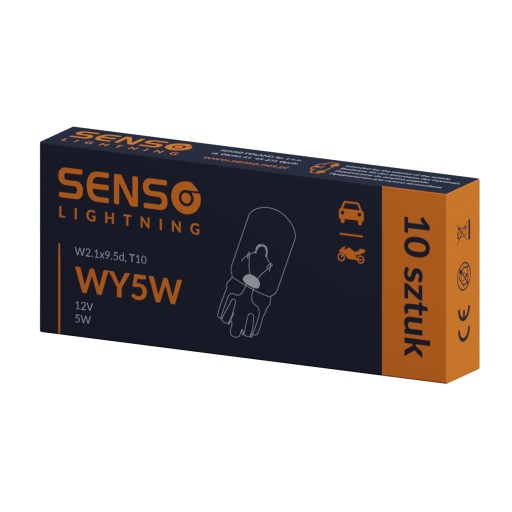 SENSO WY5W W5W 12V ORANŽOVÁ ŽIAROVKA x2 kusy