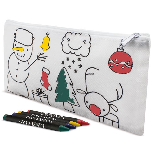 Vyfarbovací peračník pre školákov CHRISTMAS CLAUS prázdniny