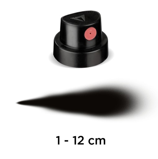 ČIERNA A RUŽOVÁ TRYSKA 1-12 cm NÁSTREK NA STRIEKANIE