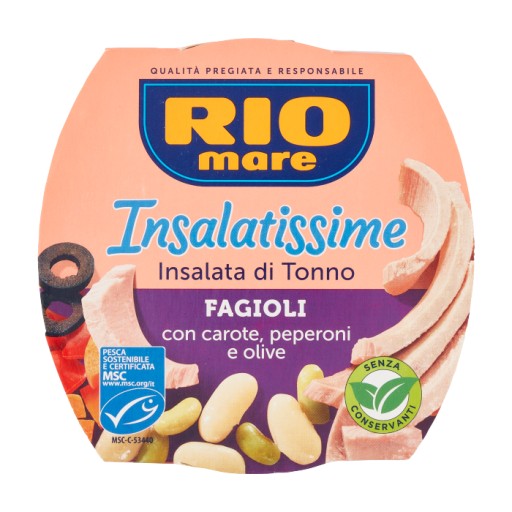 Taliansky šalát s tuniakom a fazuľou Insalatissime - Rio Mare