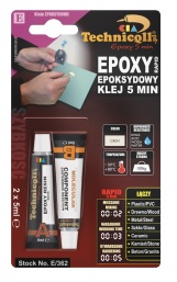 EPOXIDOVÉ LEPIDLO 5 MINÚT 2X5ML TECHNICOL