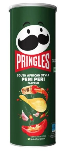 PRINGLES Peri Peri chipsy 102g Piri Piri paprika a cesnak