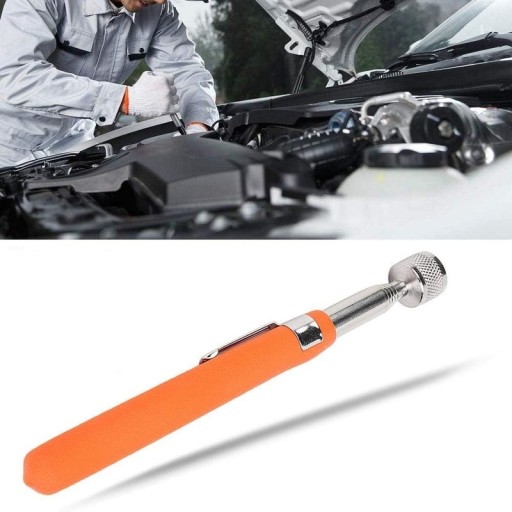 MAGNET TELESKOPICKÝ MAGNETICKÝ UCHOVÁVAČ SILNÝ DLHÝ NASTAVITEĽNÝ XXL S Klipom