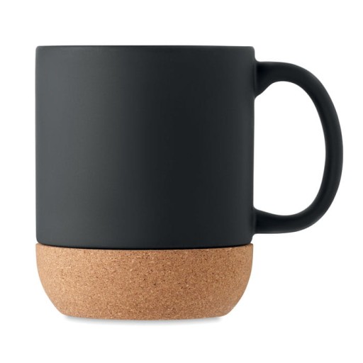 KERAMICKÝ HRNČEK Matný čierny 300ml KORK Základ