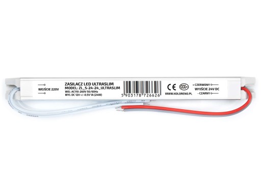 NAPÁJANIE 24V 24W 1A IP20 ULTRA SLIM