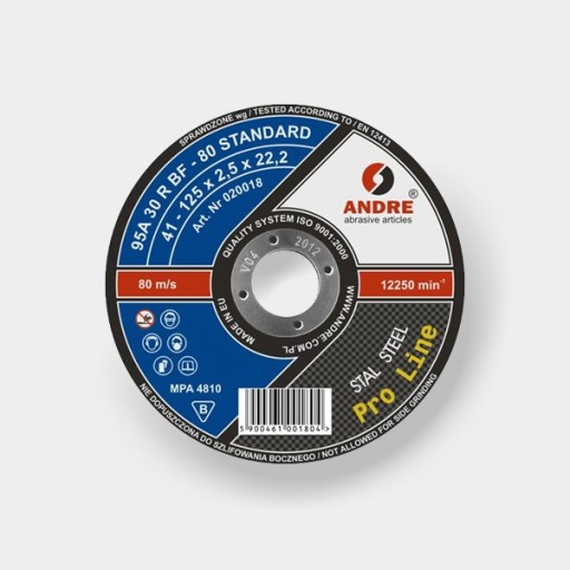 BRÚSNY KOTOUČ 41 230x3x22,2 95A24R BF-80 STANDARD